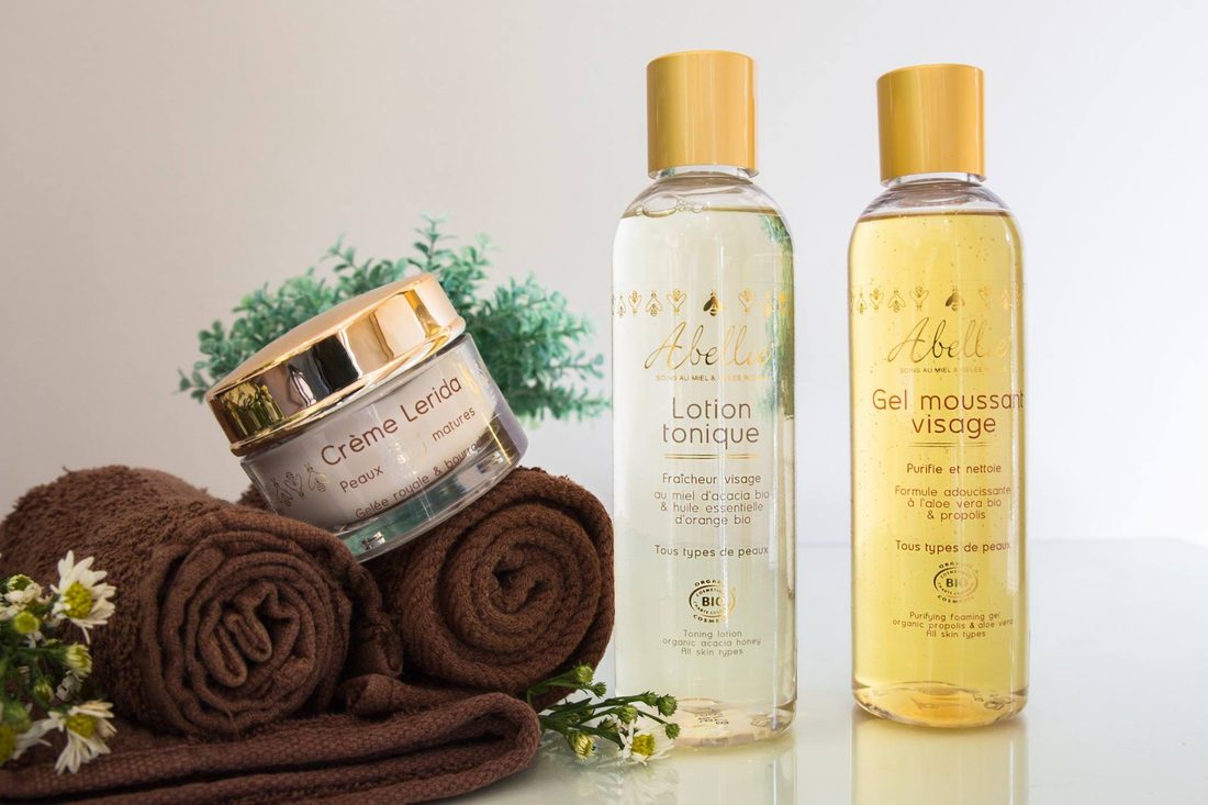 Abellie certified organic skincare, honey and royal jelly formulas