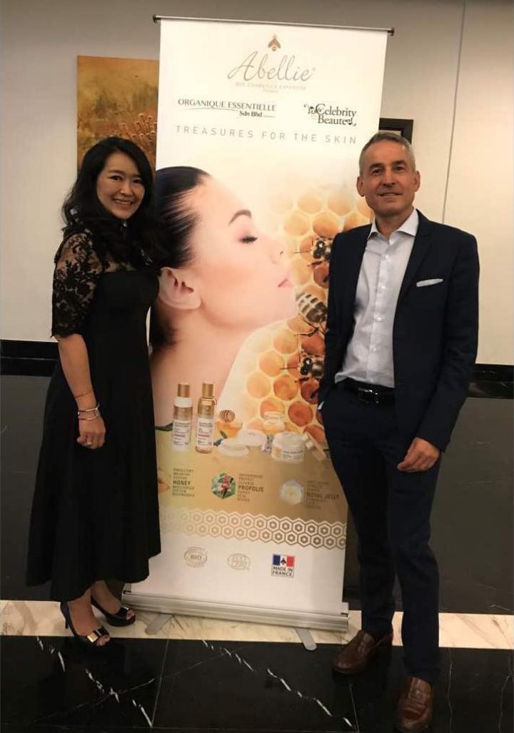 Abellie brand launch event banner, Malaysia 2018