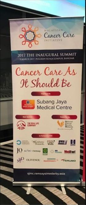 The Inaugural Summit 2017 event banner, Cancer Care As It Should Be